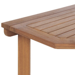 Beliani Balcony Table Acacia Wood 110 X 47 Cm Adjustable Folding - Weather-Resistant Outdoor Table - thumbnail 7