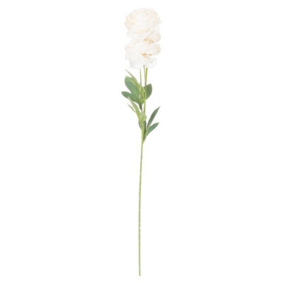 Wyld Haus Set Of 3 Cream Artificial Ranunculus Stems 800mm Faux Flowers - image 1