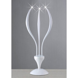 Luminosa Lighting Luminosa Llamas Table Lamp 3 Light G4, Gloss White, Not Led/cfl Compatible - thumbnail 2