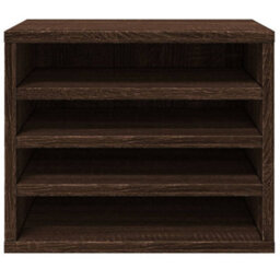 Walplus Desk Organiser Brown Oak 36X26X29.5 Cm Engineered Wood - thumbnail 4