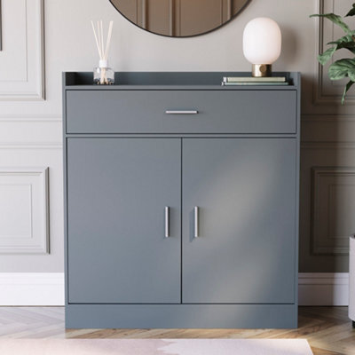 Lassic Vida Designs Dalby Grey 2 Door 1 Drawer Shoe Storage Cabinet - image 1