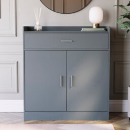 Lassic Vida Designs Dalby Grey 2 Door 1 Drawer Shoe Storage Cabinet