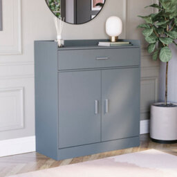 Lassic Vida Designs Dalby Grey 2 Door 1 Drawer Shoe Storage Cabinet - thumbnail 2