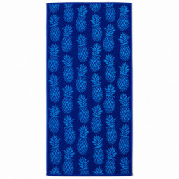 Blue Pineapple Beach Towel.  70 X 150Cm Recycled Yarn Eco Friendly Beach Towel