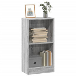 Berkfield Bookcase Grey Sonoma 40X24X76 Cm Engineered Wood - thumbnail 1