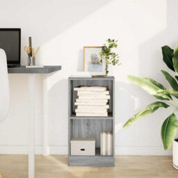 Berkfield Bookcase Grey Sonoma 40X24X76 Cm Engineered Wood - thumbnail 3