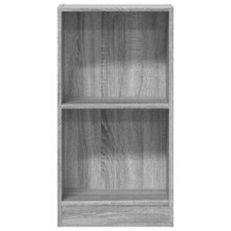 Berkfield Bookcase Grey Sonoma 40X24X76 Cm Engineered Wood - thumbnail 4