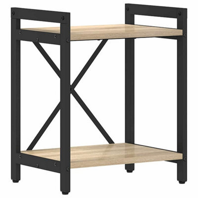 Berkfield Modern Bookcase Sonoma Oak 40 X 30 X 48.5 Cm Engineered Wood