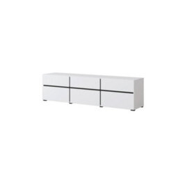 Arte Kross 41 Tv Cabinet In White - W1800mm H480mm D400mm Contemporary Minimalist - thumbnail 1