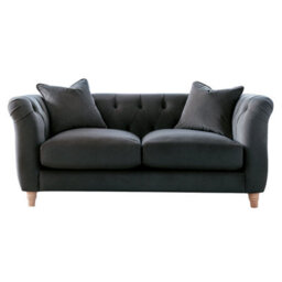 Furnishings For Less UK Elsie Velvet Chesterfield Plush Velvet Midnight 3 Seater + 2 Seater + Armchair Set - thumbnail 3