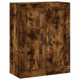Berkfield Highboard Smoked Oak 69.5X34X180 Cm Engineered Wood - thumbnail 5