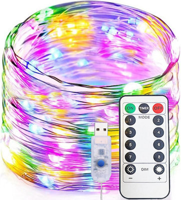 Usb Powered Fairy String Light In Multicoloured 20 Meters 200 Led - image 1