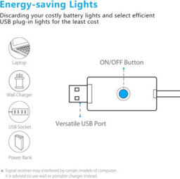 Usb Powered Fairy String Light In Multicoloured 20 Meters 200 Led - thumbnail 3