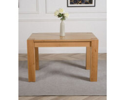 That's Furniture Kuba 125 X 80 Cm Chunky Oak Small Dining Table And 4 Chairs Dining Set With Princeton Chairs - thumbnail 4
