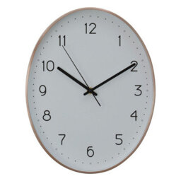 Orsina Elko Oval Wall Clock With Copper Finish - thumbnail 1