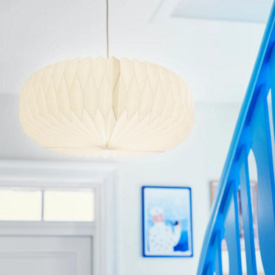 Nordlux Belloy Paper Lamp Shade Pleated Shade  White, - image 1