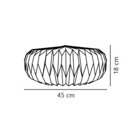 Nordlux Belloy Paper Lamp Shade Pleated Shade  White, - thumbnail 7