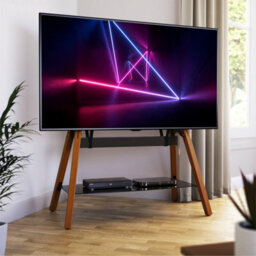 "Avf Hoxton Quad Freestanding Tv Stand, For Tvs Up To 86"" - Dark Wood" - thumbnail 2