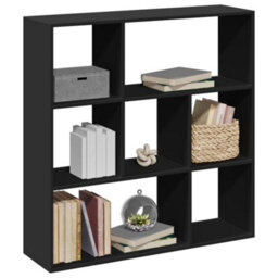 Berkfield Room Divider Bookcase Black 102X29X103.5 Cm Engineered Wood - thumbnail 1