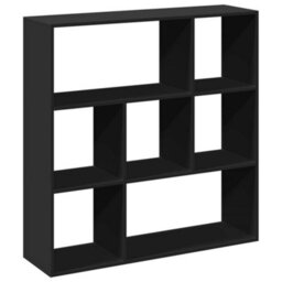 Berkfield Room Divider Bookcase Black 102X29X103.5 Cm Engineered Wood - thumbnail 7
