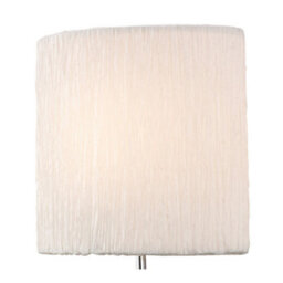 Luminosa Lighting Luminosa Eve Wall Lamp 1 Light E27, Polished Chrome With White Oval Shade - thumbnail 5