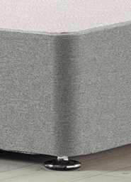 Somnior Beds Somnior Flexby Tweed Grey Divan Base With Headboard - Small Single - thumbnail 3