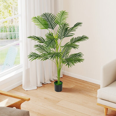 Gainoom 1.2M Artificial Palm Paradise Plant Large Fake Potted Tree W/ Wide Stable Pot - image 1