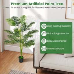 Gainoom 1.2M Artificial Palm Paradise Plant Large Fake Potted Tree W/ Wide Stable Pot - thumbnail 6