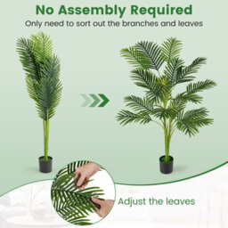 Gainoom 1.2M Artificial Palm Paradise Plant Large Fake Potted Tree W/ Wide Stable Pot - thumbnail 5