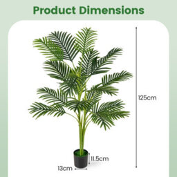 Gainoom 1.2M Artificial Palm Paradise Plant Large Fake Potted Tree W/ Wide Stable Pot - thumbnail 2