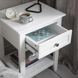 Nöa & Nani Noa & Nani Bedside Table With Drawer In Classic White Karlstad - thumbnail 4