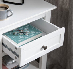 Nöa & Nani Noa & Nani Bedside Table With Drawer In Classic White Karlstad - thumbnail 7