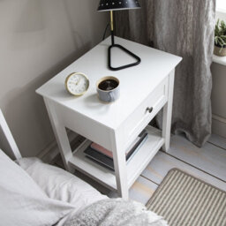 Nöa & Nani Noa & Nani Bedside Table With Drawer In Classic White Karlstad - thumbnail 3