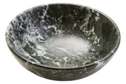 Orsina Marmore Black And White Veined Marble Bowl - thumbnail 2