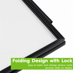 "Nicola Spring Hanging Metal Photo Frame - 4"" X 6"" - Black - Picture Frame Wall Mounted Frame With Rope" - thumbnail 6