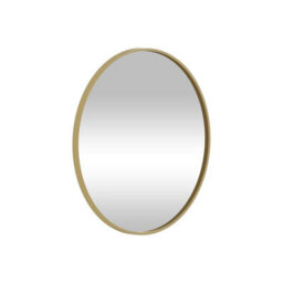 Royal Bathrooms Elmore 800 X 800mm Wall Mounted Bathroom Mirror Round Brushed Brass Aluminium Framed Non-Led Minimalist Design - thumbnail 6
