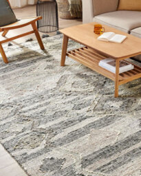 Beliani Rug Aratashen Grey 200 X 300 Cm Wool Kilim - thumbnail 2