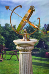 Solid Brass Armillary And Column - thumbnail 5