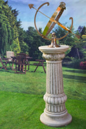 Solid Brass Armillary And Column - thumbnail 6