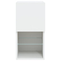 Walplus Tv Cabinets With Led Lights 2 Pcs White 30.5X30X60 Cm - thumbnail 9