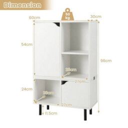 Floor Open Bookshelf Stackable Bookcase Combination Lattice Cabinet - thumbnail 2