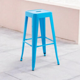 Minster Bar Stool - Metal - L41 X W41 X H76 Cm - Blue - thumbnail 6