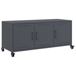 Berkfield Durable Tv Cabinet Anthracite 100.5X39X43.5 Cm Steel