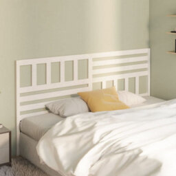 Walplus Bed Headboard White 206X4X100 Cm Solid Wood Pine - thumbnail 1