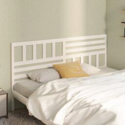 Walplus Bed Headboard White 206X4X100 Cm Solid Wood Pine - thumbnail 3