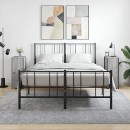 Berkfield Bedside Cabinets 2 Pcs Grey Sonoma 32X42X80 Cm Engineered Wood - thumbnail 1