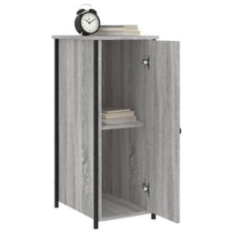 Berkfield Bedside Cabinets 2 Pcs Grey Sonoma 32X42X80 Cm Engineered Wood - thumbnail 4