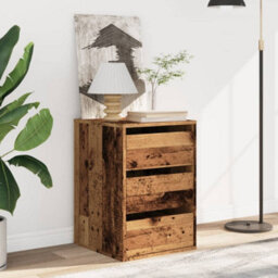 Berkfield Corner Chest Of Drawers Old Wood 40X41X58 Cm Engineered Wood - thumbnail 3
