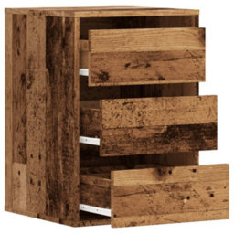 Berkfield Corner Chest Of Drawers Old Wood 40X41X58 Cm Engineered Wood - thumbnail 5