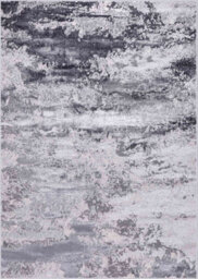 Onyx Modern Grunge Sprayed Abstract Area Rugs Silver 160X230 Cm - thumbnail 6